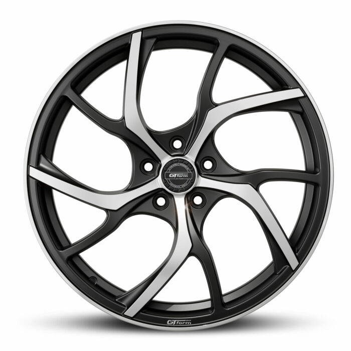 20 inch Wheels 20X8.5 GT Form Revert Satin Black Machined Face Rims Car Mags