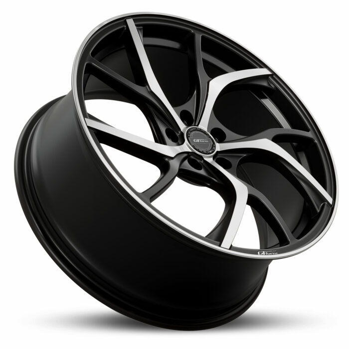 20 inch Wheels 20X8.5 GT Form Revert Satin Black Machined Face Rims Car Mags