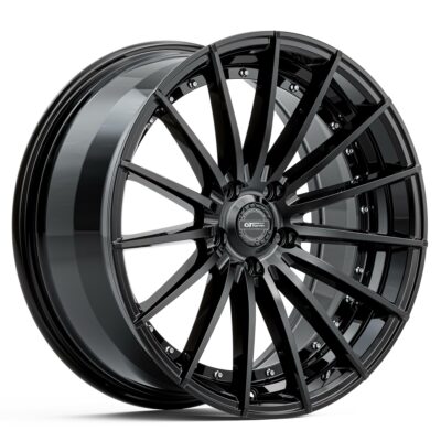 Car Wheels GT Form Anvil Gloss Black 19 inch Flow Form Rims