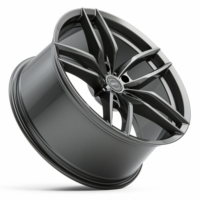 Staggered Car Wheels GT Form Shadow Gloss Gunmetal 20 inch Flow Form Rims