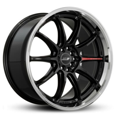 Racing Wheels JSR ST37 18 19 inch Gloss Black Machined Lip Japan JDM Rims
