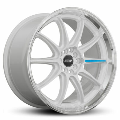 Racing Wheels JSR ST37 18 19 inch Gloss White Machined Lip Japan JDM Rims