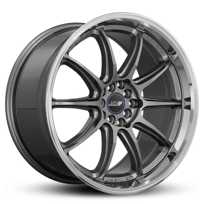 Racing Wheels JSR ST37 18 19 inch Gunmetal Grey Machined Lip Japan JDM Rims