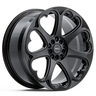 Hearts Wheels GT Form Hearts 18 inch Gloss Black 5x100 5x114.3 Rims